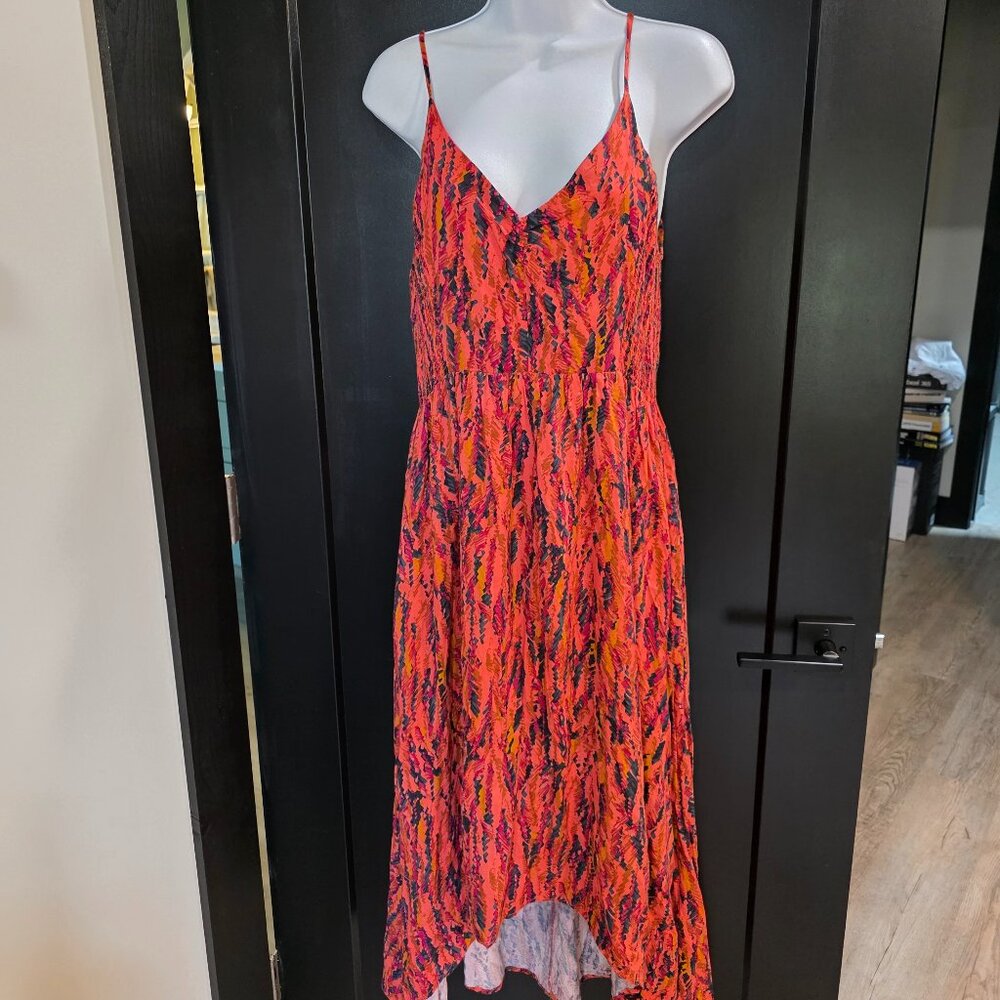 Coral, Magenta & Black, Peyton Jensen Dress Sz M